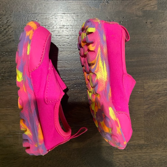 Skechers Go Walk Slip On Athletic Active Shoes Pink & Tie Dye Baby Girls Size 5 - Picture 14 of 15